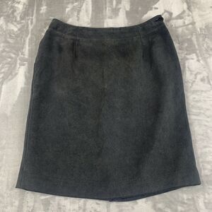 Jones‎ New York Silk Skirt Size 10 Black Career Wear Office Professional (0620)